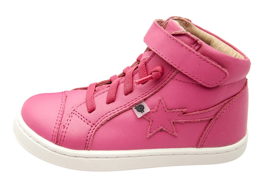 Shoes Old Soles Girl'S Casual Shoes | Old Soles Girl'S 6141 All In Hightop Sneakers - Fuchsia