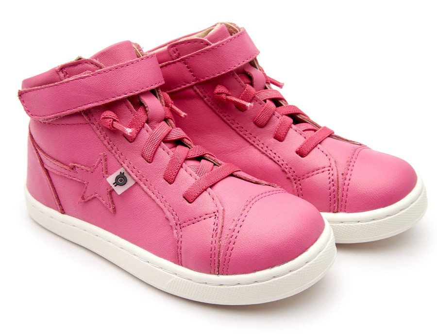 Shoes Old Soles Girl'S Casual Shoes | Old Soles Girl'S 6141 All In Hightop Sneakers - Fuchsia