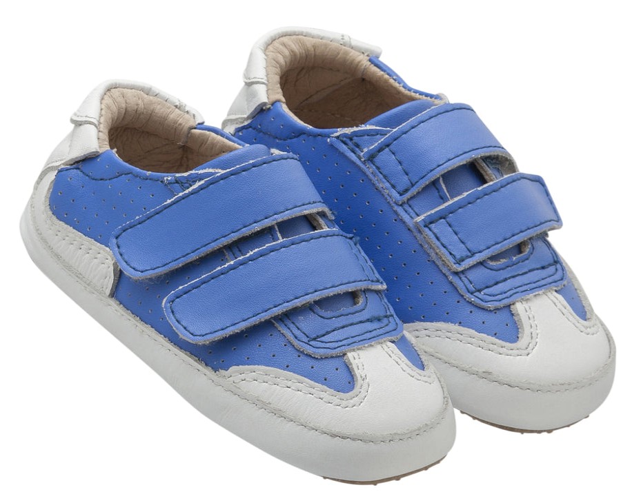 Shoes Old Soles Boy'S Casual Shoes | Old Soles Girl'S And Boy'S 0025R Chaser Sneakers, Neon Blue/Snow