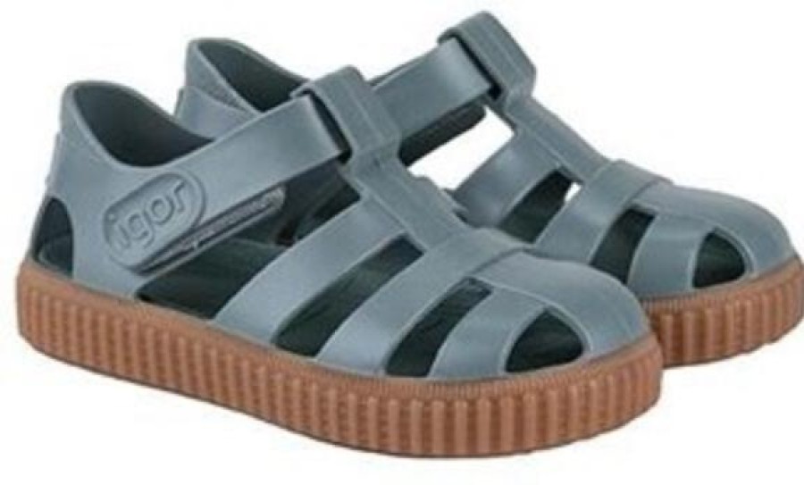 Shoes Igor Girl'S Sandals | Igor Girl'S And Boy'S Nico Caramelo Sandal, Salvia