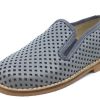 Shoes Luccini Boy'S Casual Shoes | Luccini Basket Weave Grey Leather Smoking Loafer