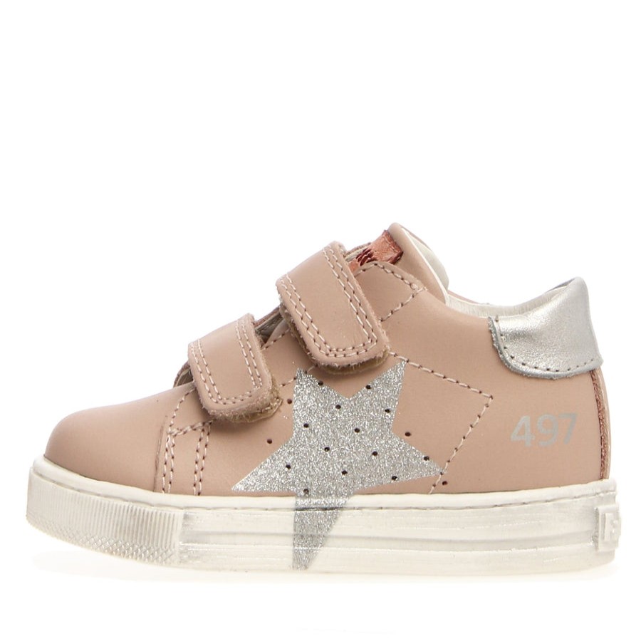 Shoes Naturino Girl'S Casual Shoes | Naturino Falcotto Girl'S Salazar Sneakers - Cipria/Silver