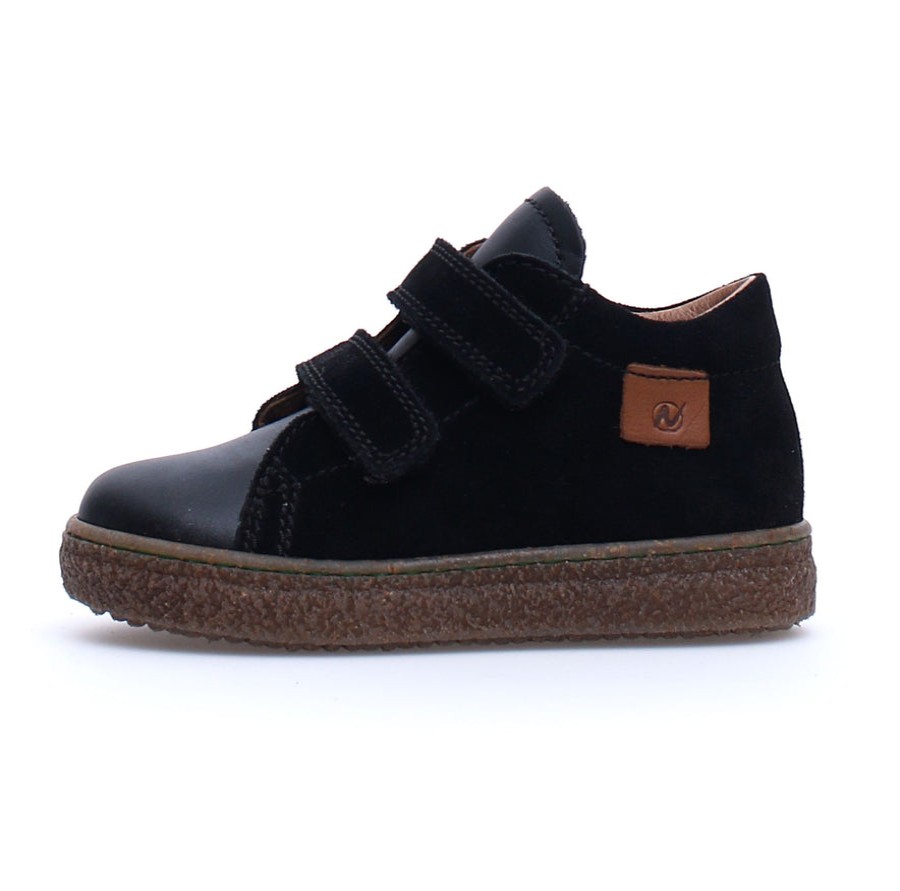 Shoes Naturino Boy'S Casual Shoes | Naturino Boy'S & Girl'S Albus Vl Nappa/Suede Spazz. Sneaker Shoes - Black