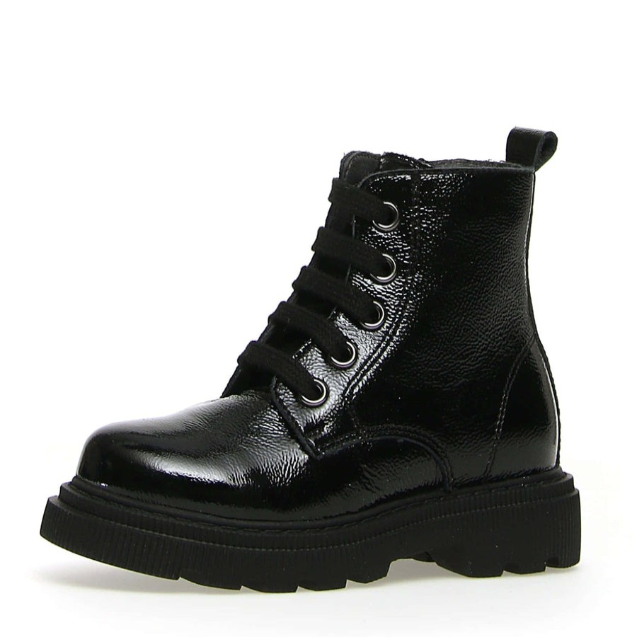 Shoes Naturino Boy'S Boots | Naturino Girl'S & Boy'S Foster Naplak Boot Shoes - Black