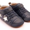 Shoes Old Soles Boy'S Casual Shoes | Old Soles Boy'S 0075Rt Starstar (Rubber Toe) Casual Shoes - Navy / Silver / Gris