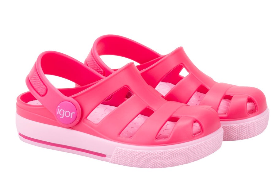 Shoes Igor Girl'S Sandals | Igor S10284 Girl'S Ola Combi Jelly Sandals, Fuchsia/Rosa