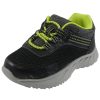 Shoes OshKosh B'Gosh Boy'S Casual Shoes | Oshkosh Boy'S Surge Mesh Stretch Lace Slip On Sneaker Black/Lime