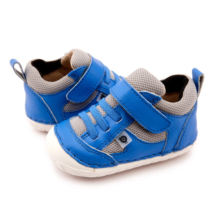 Shoes Old Soles Boy'S Casual Shoes | Old Soles Boy'S & Girl'S 4047 Bru Pave Shoe - Neon Blue/Light Grey/Black