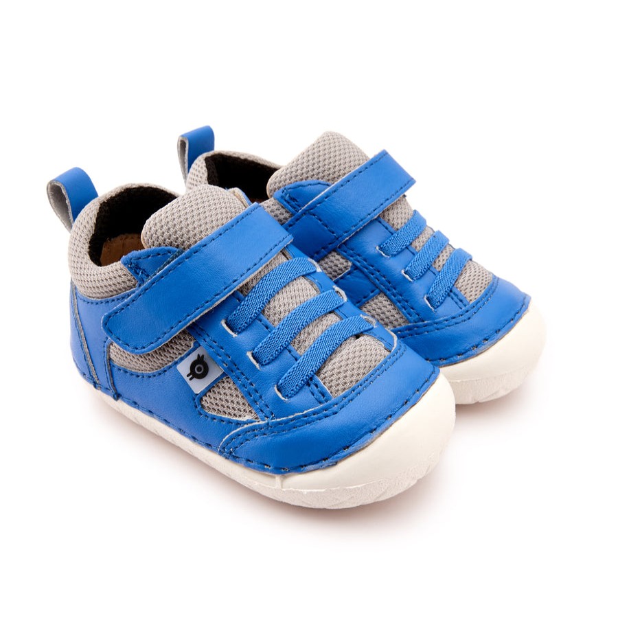 Shoes Old Soles Boy'S Casual Shoes | Old Soles Boy'S & Girl'S 4047 Bru Pave Shoe - Neon Blue/Light Grey/Black