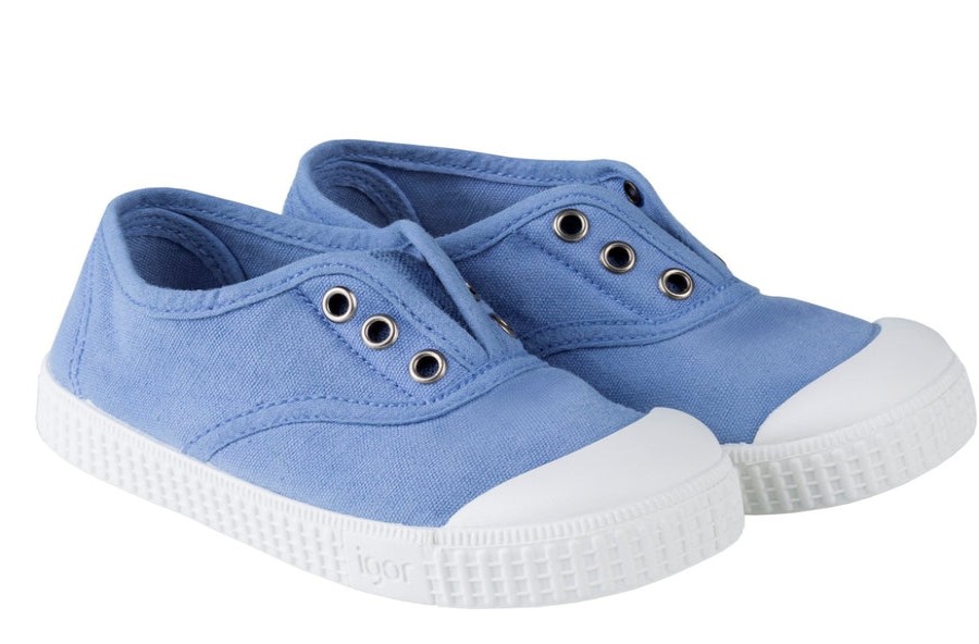 Shoes Igor Girl'S Casual Shoes | Igor Berri Laceless Canvas Shoes - Jeans