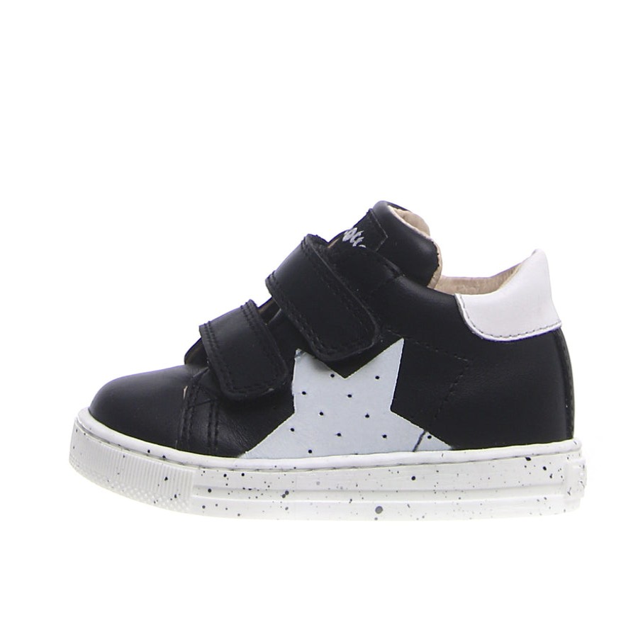 Shoes Naturino Boy'S Casual Shoes | Naturino Falcotto Boy'S And Girl'S Venus Vl Star Sneaker Shoes - Black/White