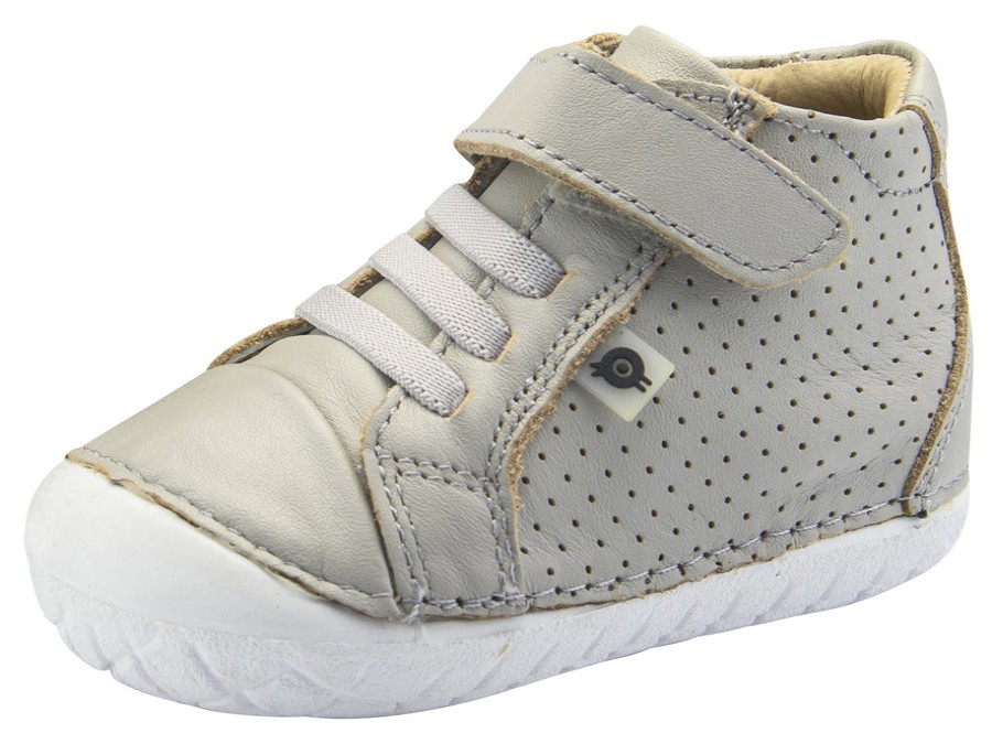 Shoes Old Soles Boy'S Casual Shoes | Old Soles Boy'S And Girl'S Pave Cheer Premium Leather First Walker Sneaker Shoes, Gris