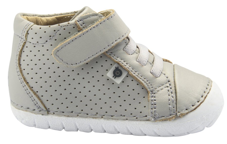 Shoes Old Soles Boy'S Casual Shoes | Old Soles Boy'S And Girl'S Pave Cheer Premium Leather First Walker Sneaker Shoes, Gris