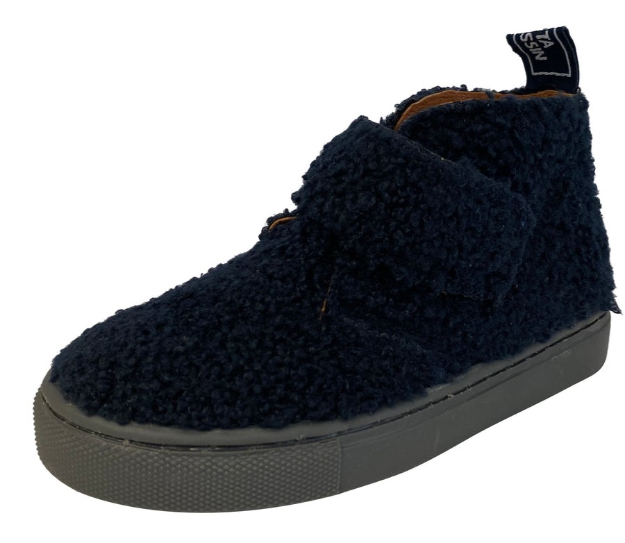 Shoes Atlanta Mocassin Boy'S Casual Shoes | Atlanta Mocassin Boy'S & Girl'S Fuzzy Bootie, Navy