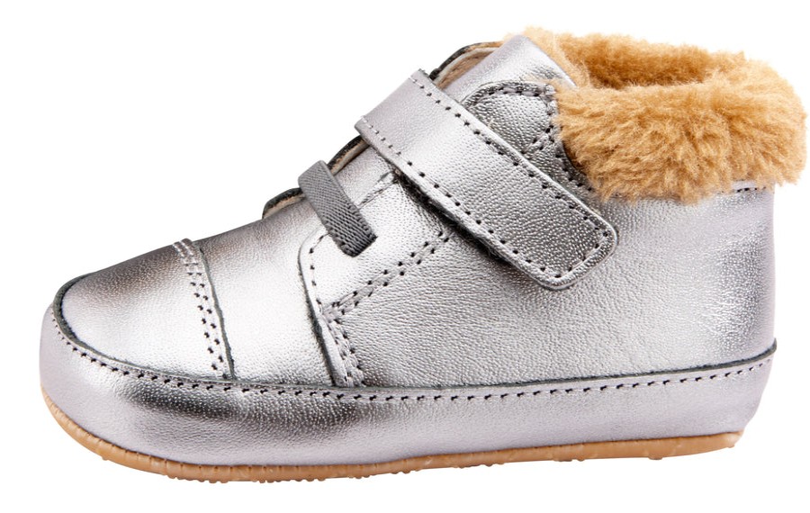 Shoes Old Soles Boy'S Casual Shoes | Old Soles Boy'S & Girl'S 0040R Mountain Bub Sneaker Booties - Rich Silver