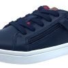 Shoes Geox Boy'S Casual Shoes | Geox Dj Rock Sneaker Navy Red Junior For Boy'S