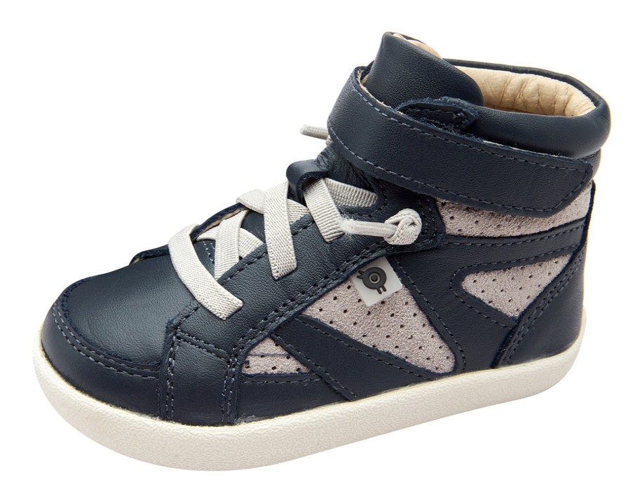 Shoes Old Soles Boy'S Casual Shoes | Old Soles Girl'S & Boy'S New Leader Sneakers - Navy/Grey Suede