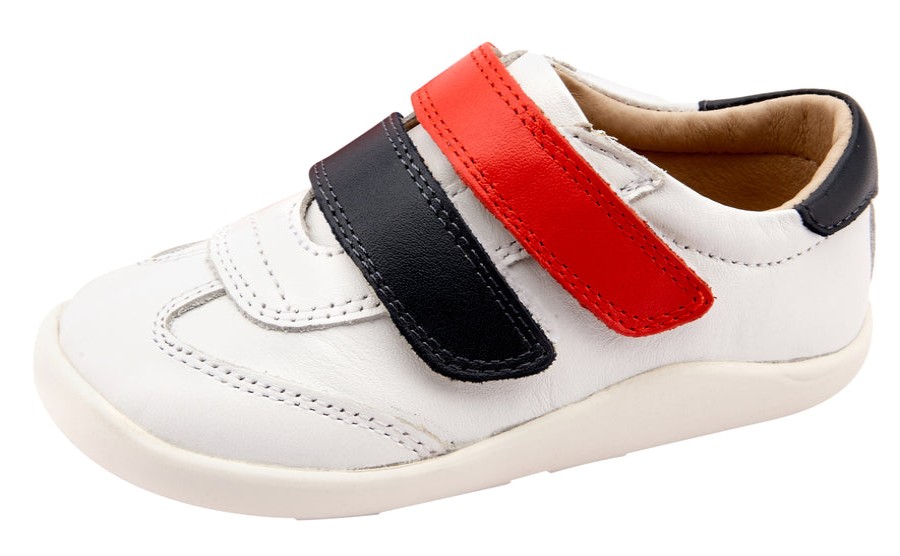 Shoes Old Soles Boy'S Casual Shoes | Old Soles Boy'S And Girl'S 8024 Ground Supreme Sneakers - Snow/Bright Red/Navy