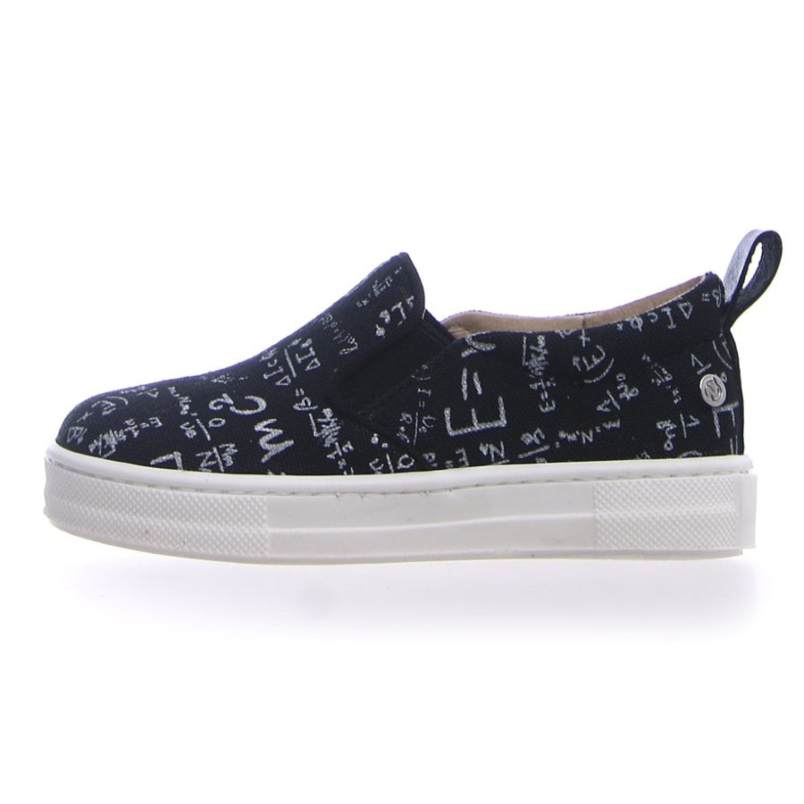 Shoes Naturino Boy'S Casual Shoes | Naturino Girl'S & Boy'S Prato Canvas Math Print Slip On Sneaker Shoe - Black