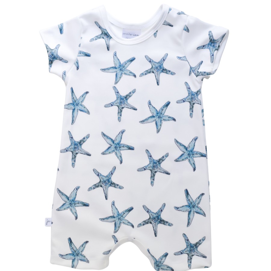 Clothes Jennifer Ann | Jennifer Ann Organic Starfish Romper