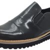 Shoes Luccini Boy'S Dress Shoes | Luccini Girl'S Grey Patent Leather Platform Smoking Loafer Flats