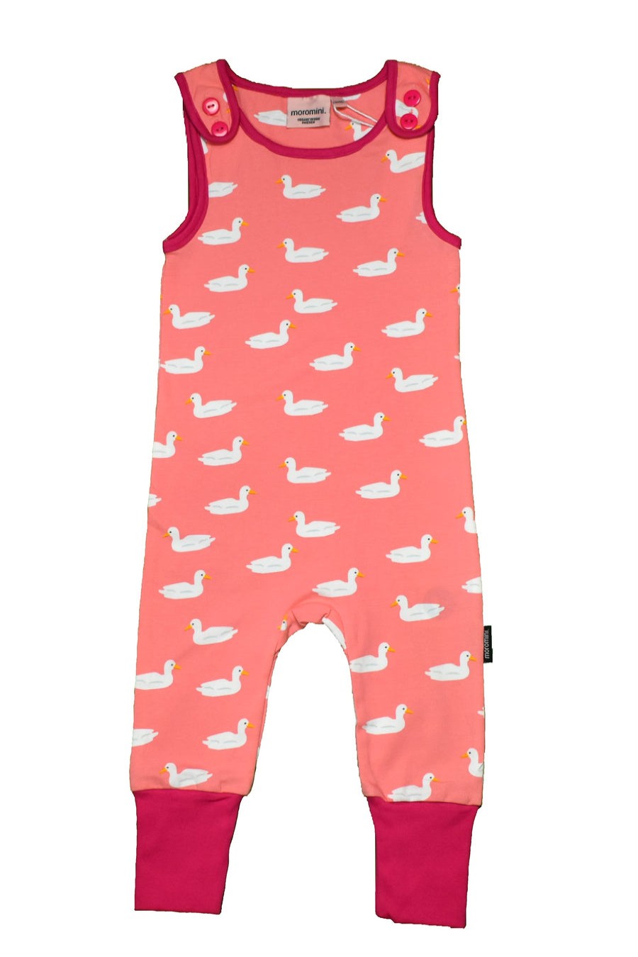 Clothes Moromini | Moromini 978 Duck Pond Playsuit, Pink