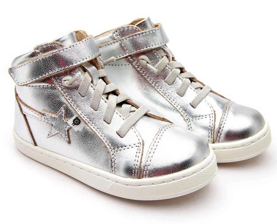 Shoes Old Soles Boy'S Casual Shoes | Old Soles Boy'S And Girl'S 6141 All In Hightop Sneakers - Silver