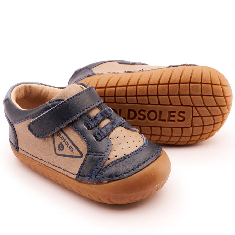 Shoes Old Soles Girl'S Casual Shoes | Old Soles Boy'S & Girl'S 4094 Badge Pave Casual Shoes - Taupe / Navy / Indigo