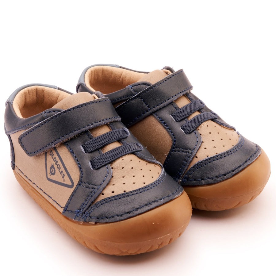 Shoes Old Soles Girl'S Casual Shoes | Old Soles Boy'S & Girl'S 4094 Badge Pave Casual Shoes - Taupe / Navy / Indigo