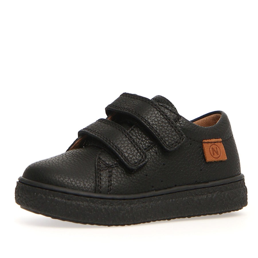 Shoes Naturino Boy'S Dress Shoes | Naturino Boy'S & Girl'S Carex Sneakers, Pebbled Black