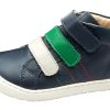 Shoes Old Soles Boy'S Casual Shoes | Old Soles Boy'S Tour Space Leather Sneakers - Navy/Neon Green/Gris