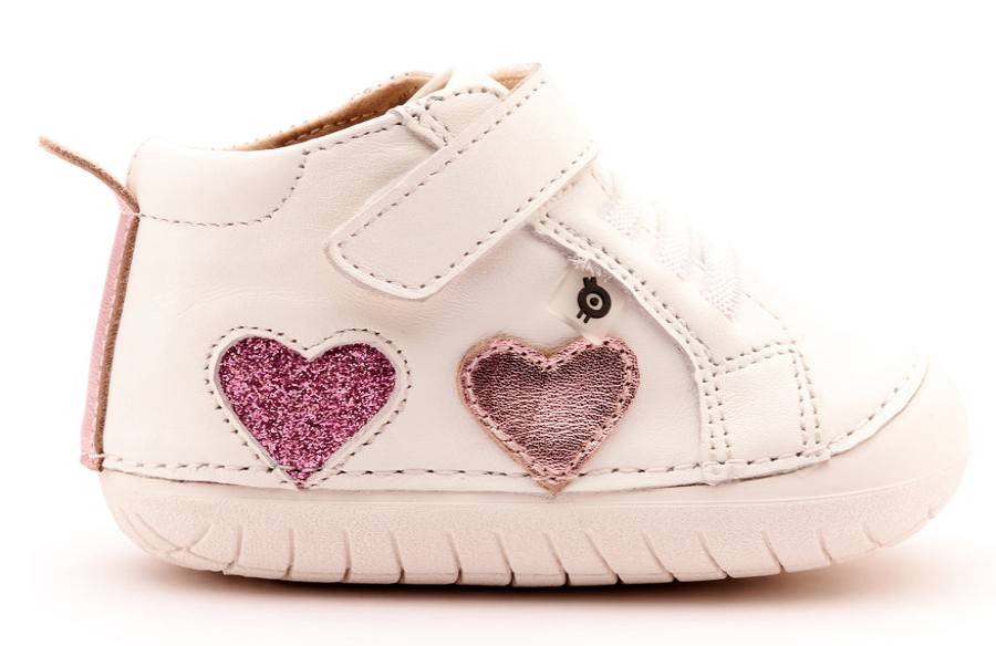 Shoes Old Soles Girl'S Casual Shoes | Old Soles Girl'S 4097 Harper Pave Casual Shoes - Snow / Pink Frost / Glam Pink