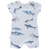 Clothes Jennifer Ann | Jennifer Ann Organic Shark Romper