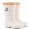 Shoes Igor Boy'S Boots | Igor Boy'S & Girl'S Euri Borreguito Lined Rain Boots, Blanco