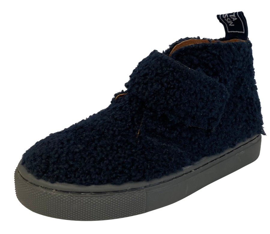 Shoes Atlanta Mocassin Girl'S Boots | Atlanta Mocassin Boy'S & Girl'S Fuzzy Bootie, Navy