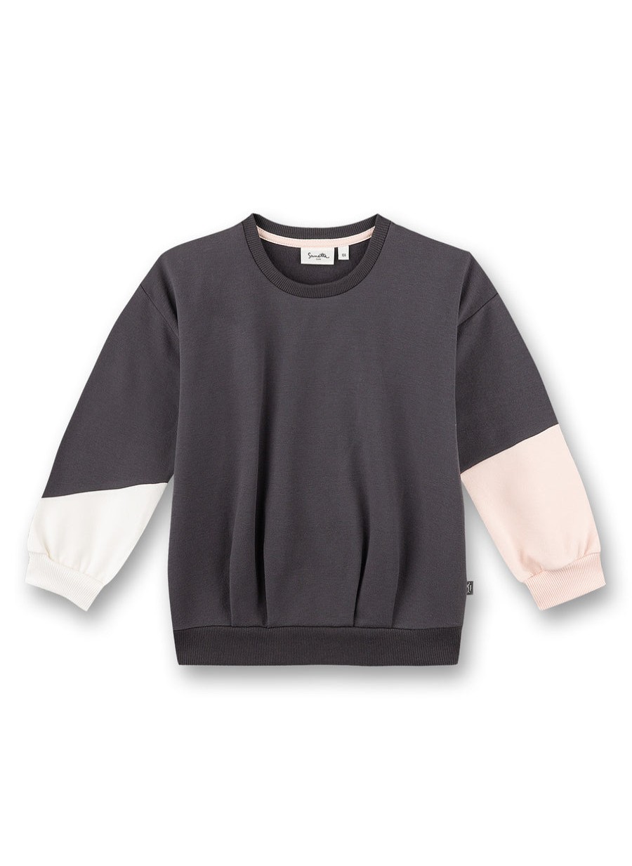 Clothes Sanetta | Sanetta Girl'S Color Block Sweatshirt