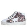 Shoes Naturino Boy'S Casual Shoes | Naturino Girl'S Pinn High Zip Glitter Sneakers - Multi/White