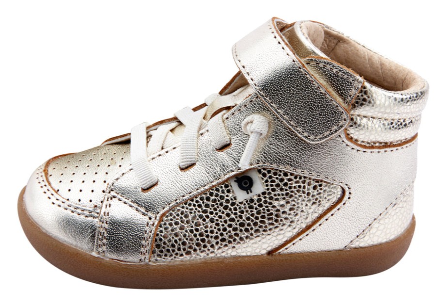 Shoes Old Soles Girl'S Casual Shoes | Old Soles Boy'S & Girl'S 5072 Spartan Sneakers - Gold/Gold Pebble