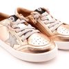 Shoes Old Soles Girl'S Casual Shoes | Old Soles Girl'S 1006 Platinum Runner Casual Shoes - Copper / Glam Argent / Silver / White Sole