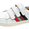 Shoes Old Soles Girl'S Casual Shoes | Old Soles Boy'S And Girl'S 6127 Sneaky Markert Leather Sneakers - Snow/Navy/Tan/Dusty Blue/Bright Red