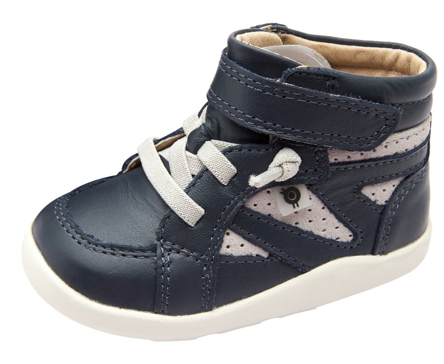 Shoes Old Soles Boy'S Casual Shoes | Old Soles Boy'S & Girl'S 8009 Shizam Sneakers - Navy/Grey Suede