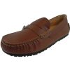 Shoes Umi Boy'S Casual Shoes | Umi Boy'S David Leather Slip On Oxford Loafer Shoes Cognac