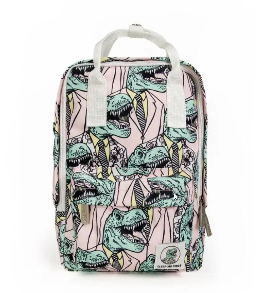 Accessories Sleep No More | Sleep No More Preschool Backpack, T-Rex Print