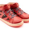 Shoes Old Soles Girl'S Casual Shoes | Old Soles Boy'S & Girl'S 1004 Sole Base Casual Shoes - Red / Dark Grey Suede / Natural Red Sole