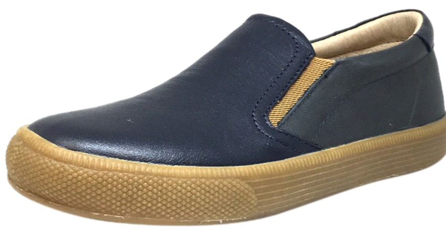 Shoes Old Soles Boy'S Casual Shoes | Old Soles Boy'S 1029 Dress Hoff Leather Distressed Navy Loafers Shoe