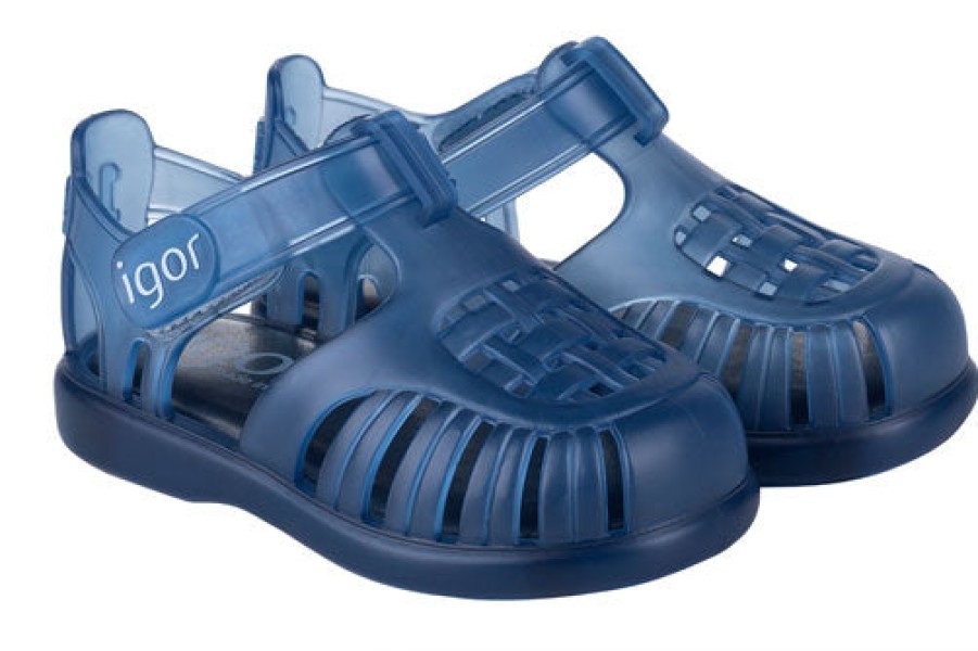 Shoes Igor Boy'S Sandals | Igor S10233 Girl'S And Boy'S Tobby Sandal - Navy