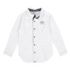 Clothes Tutto Piccolo | Tutto Piccolo 8022 Long Sleeve Shirt - White/Gray