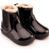 Shoes Old Soles Girl'S Boots | Old Soles Girl'S 315 Rider Booties - Black Patent