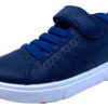 Shoes Geox Boy'S Casual Shoes | Geox Respira Boy'S J Nebcup Hook And Loop Sneaker Shoes, Navy/Orange