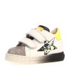 Shoes Naturino Boy'S Casual Shoes | Naturino Falcotto Boy'S And Girl'S Selty Fashion Sneakers, Dark Grey/Milk/Yellow Fluo